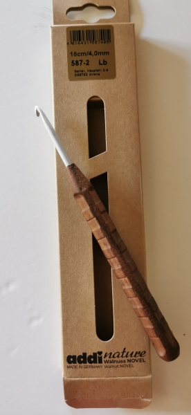 addiNature Walnut Wood Wollhäkelnadel